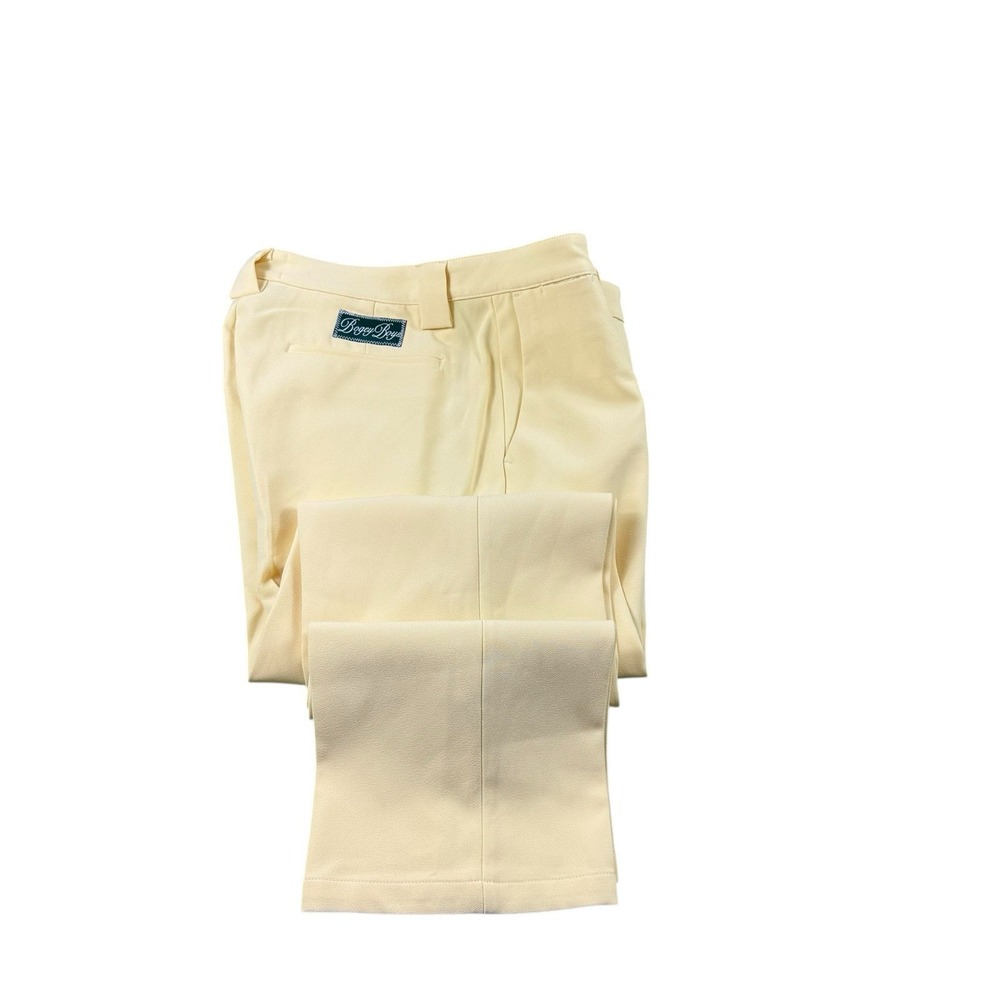 Bogey‎ Boys Yellow Performance Flat Front Men's Golf Trouser Size 34x30 NWOT